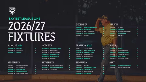 2026/27 Fixtures