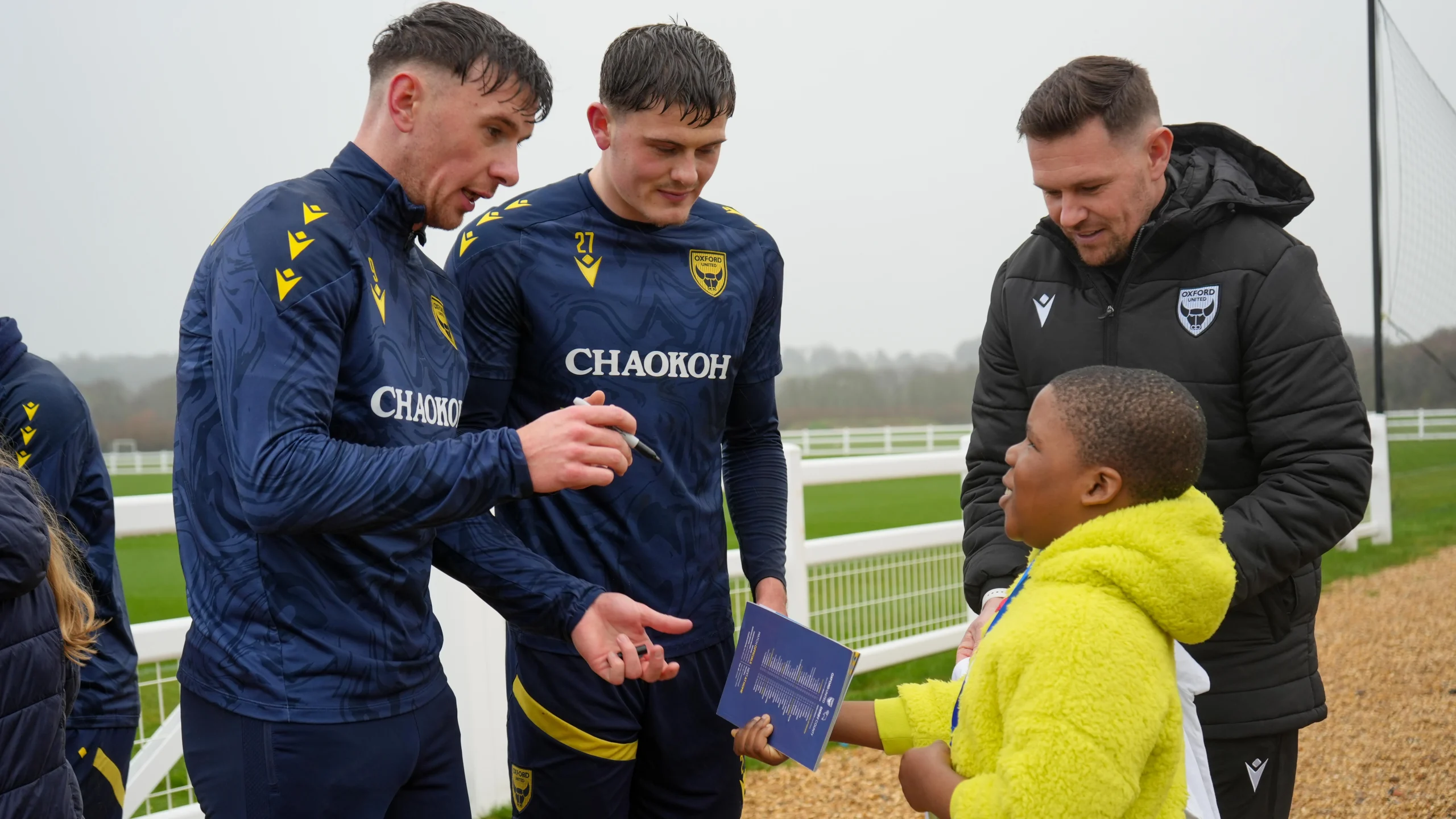 Aisosa meeting Mark Harris and Will Lankshear